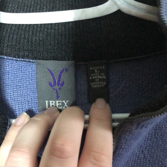 Ibex 100% merino wool 1/2 zip pullover - Picture 3 of 5